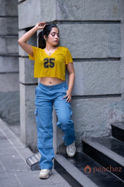 Pantalon cargo denim