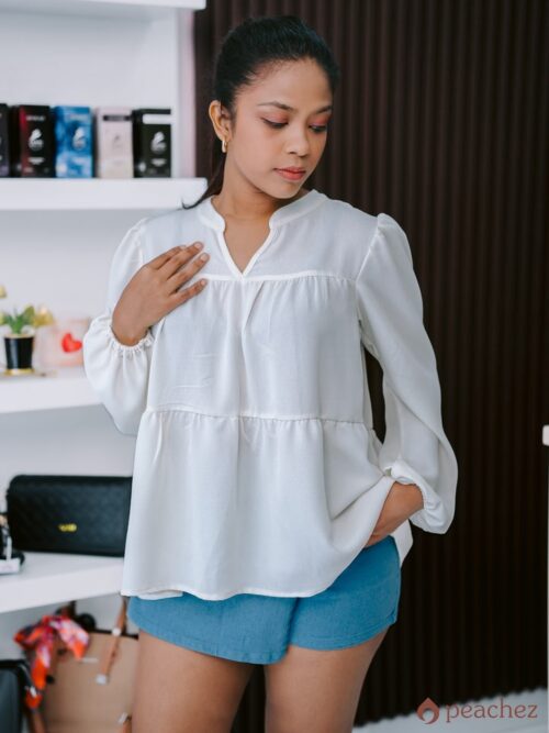 Lantern sleeves shirt blouse