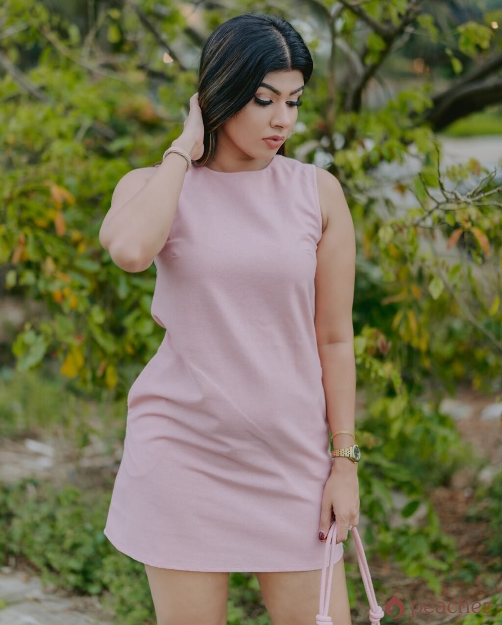 Straight cut mini dress