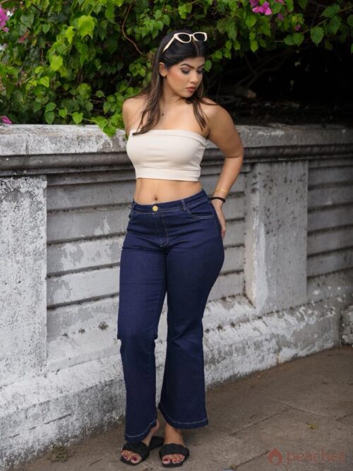 High waist bootcut jeans
