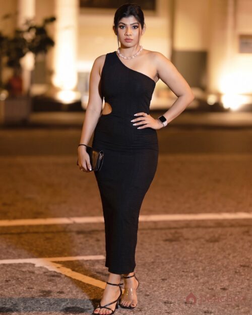 Cutout one shoulder bodycon party dress
