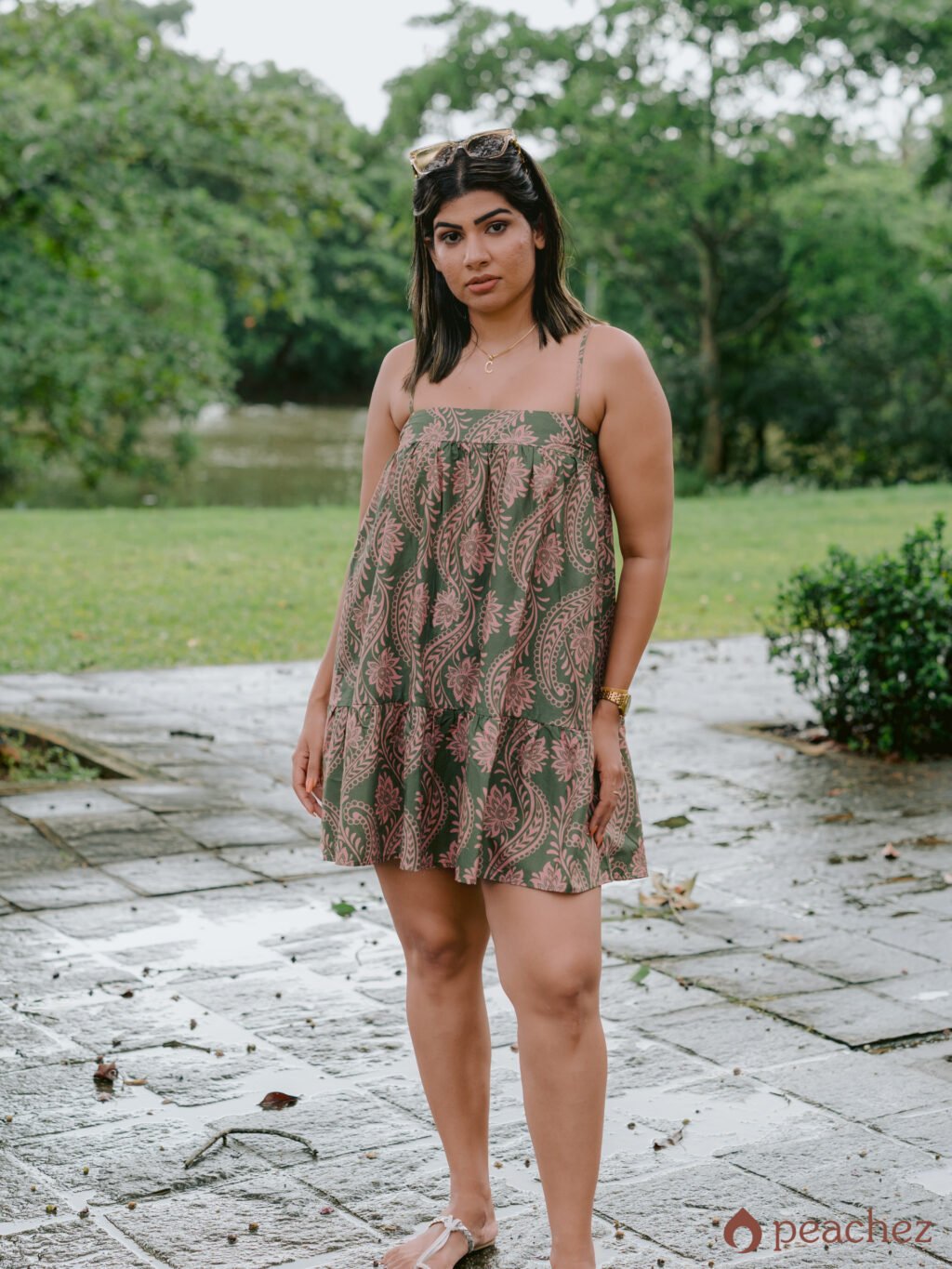 Spaghetti strap mini dress