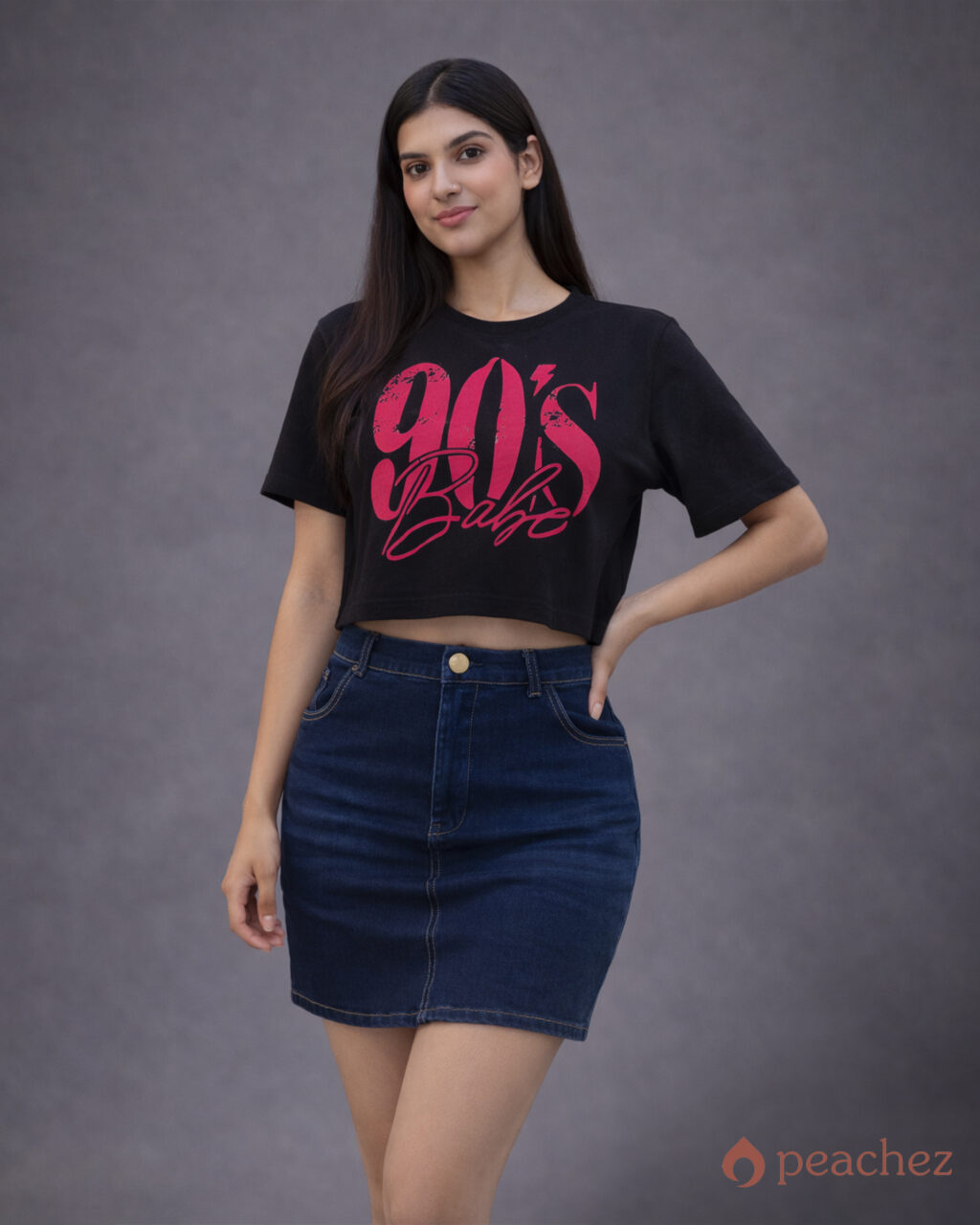 90s babe crop tee