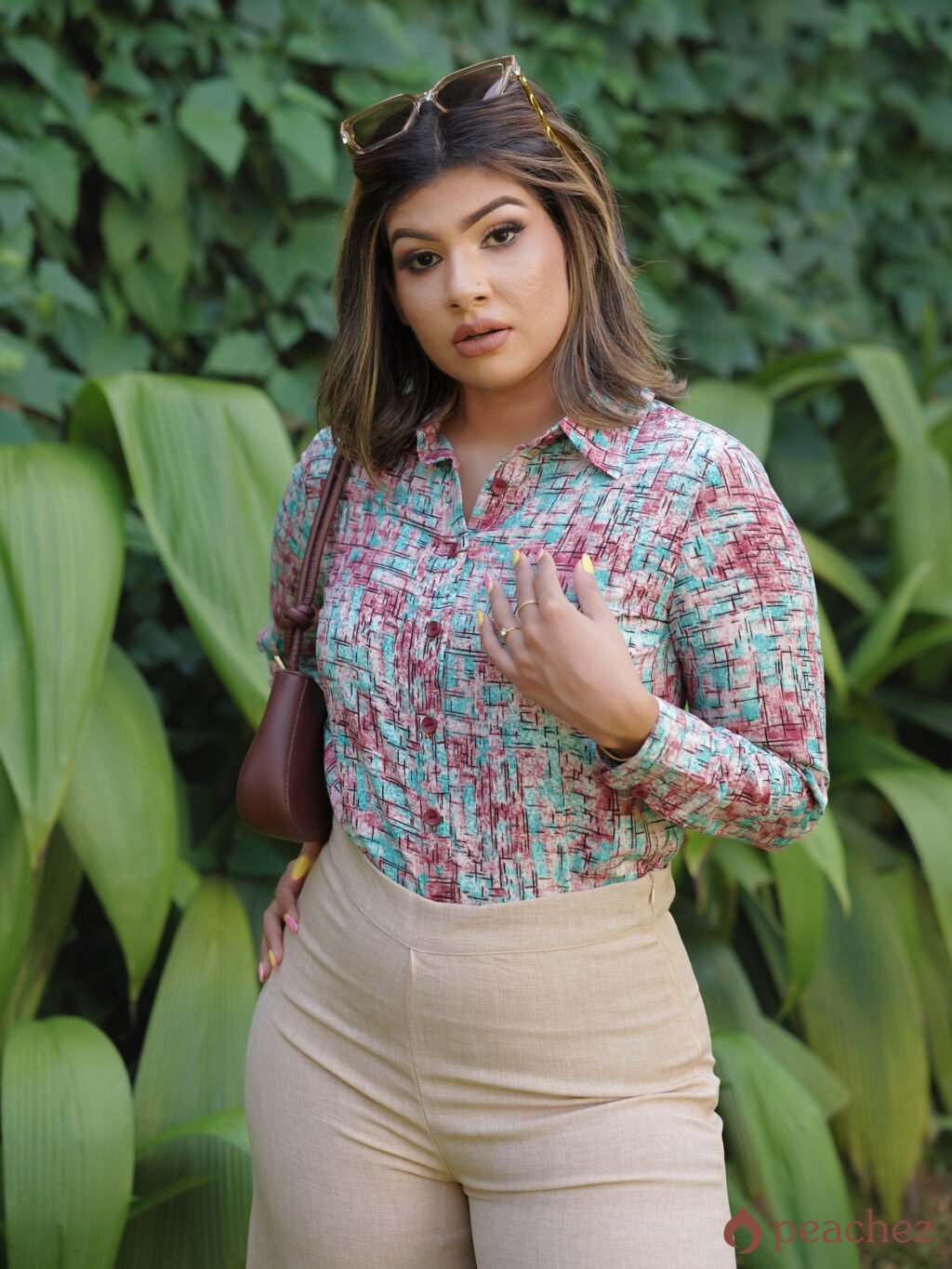 Printed long sleeve shirt