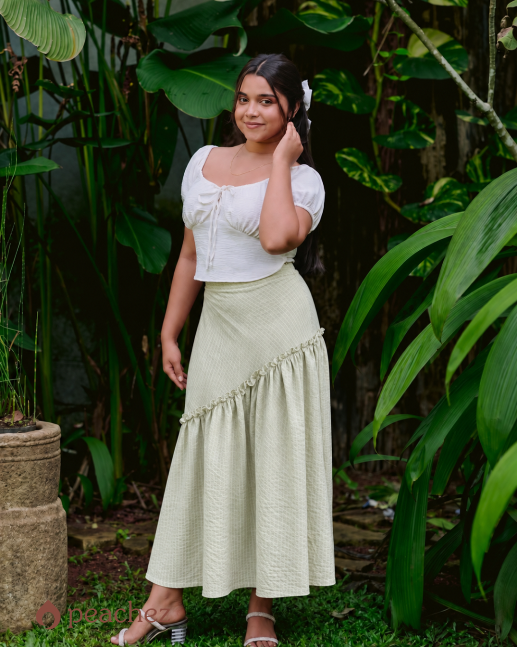 Loose flared a-line skirt